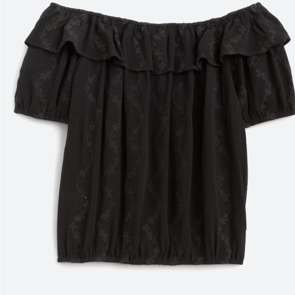 Never been worn off the shoulder black top.